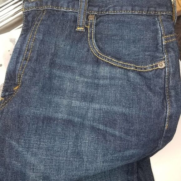 Levi's 569 Kale Dark Wash Loose Straight Fit Jeans - Picture 3 of 16